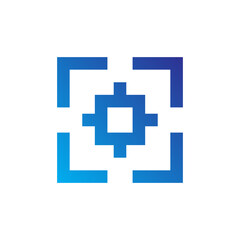 Obraz premium Editing Design Gradient Blue Icon