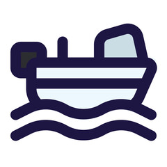 boat icon for illustration