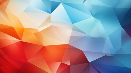 Fototapeta premium Abstract geometric pattern with vibrant colors, textured polygon shapes creating a modern and dynamic background design.