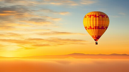 Obraz premium peaceful yellow sky