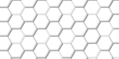 Abstract white background with hexagons. Abstract hexagon polygonal pattern background vector. seamless bright white Pattern with hexagons illustration of a honeycomb. Futuristic surface .