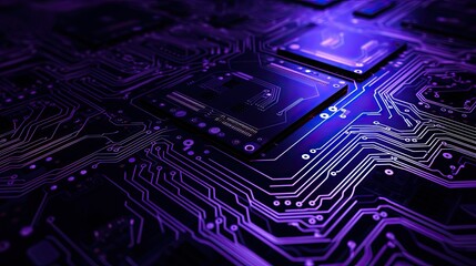 intricate purple technology background