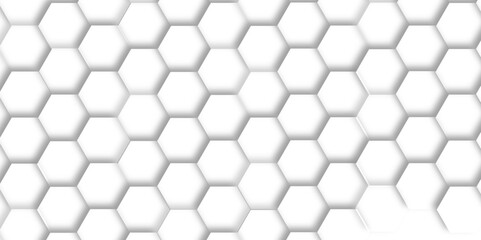 Abstract white background with hexagons. Abstract hexagon polygonal pattern background vector. seamless bright white Pattern with hexagons illustration of a honeycomb. Futuristic surface .