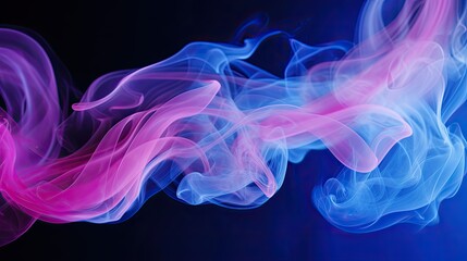 Obraz premium harmony blue pink smoke