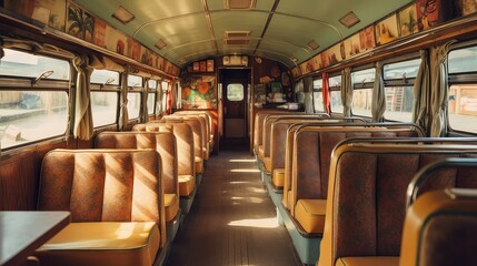 retro bus interior