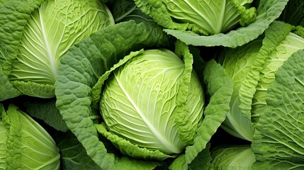 Fototapeta premium green background cabbage vegetable
