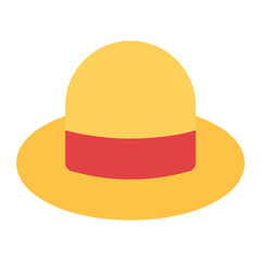 strawhat icon for illustration