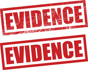 Evidence stamp, seal vector design