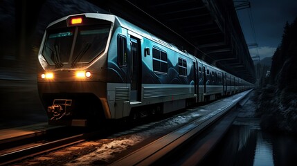 Naklejka premium heads light rails