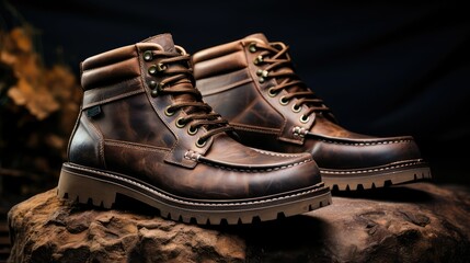 boots leather brown