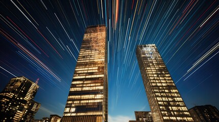 Naklejka premium progress building stars