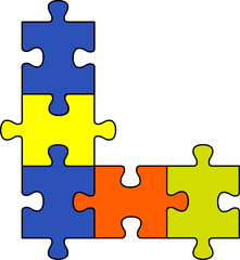 Fototapeta premium Creative Puzzle Illustration