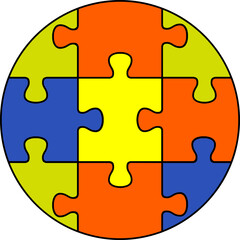 Obraz premium Creative Puzzle Illustration