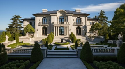 Obraz premium hilltop gray home