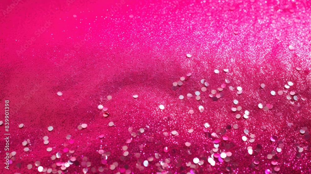 Sticker sparkle hot pink glitter background