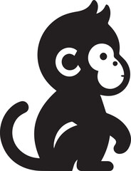 Cute monkey child wants food