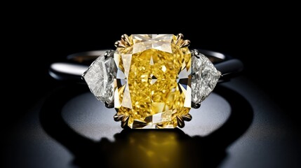 radiant yellow diamond