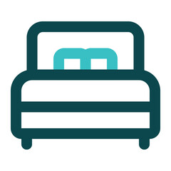 bed icon for illustration