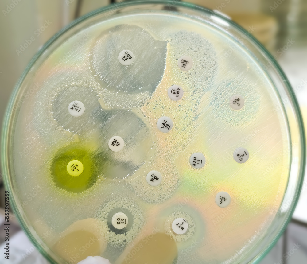 Poster Antibiotic susceptibility testing,  antibiotic resistance.