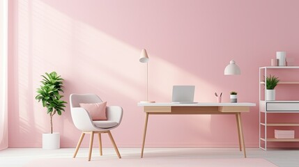 serene pink room