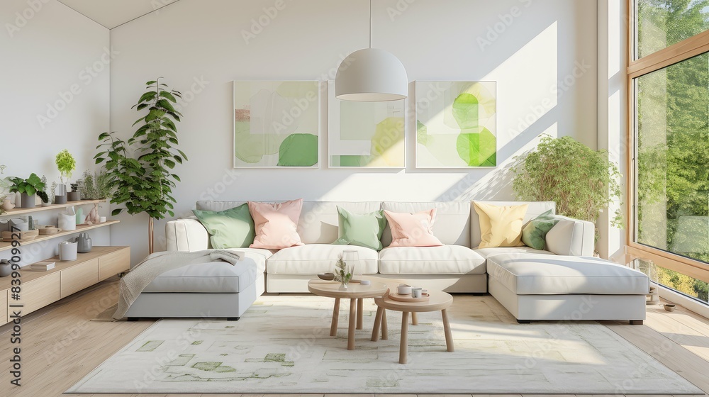 Poster floral spring home interior