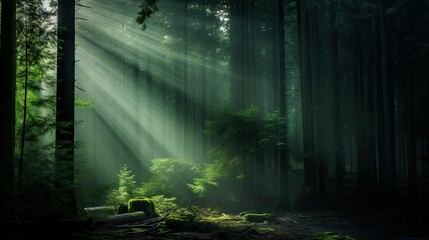 dense green light flare