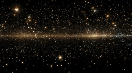 Naklejka premium stars black background lights