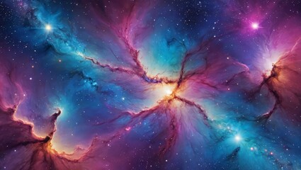 Cosmic Nebula Galaxy in Space