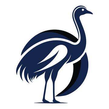 recommend clip art: Emu or Ostrich silhouettes, Emu or Ostrich bird silhouette, Simple emu silhouette farm, Emu vector illustration