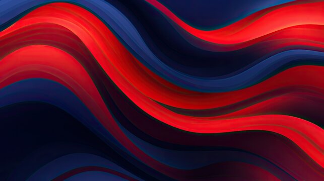 waves navy blue and red background