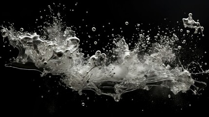 frozen silver particles