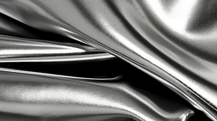 Fototapeta premium shiny metallic silver fabric