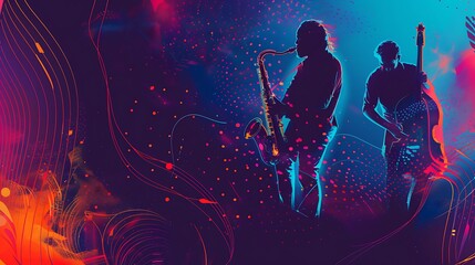 Fototapeta premium music art festival background