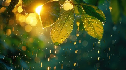 Echoes of rain's melody linger, a lullaby of renewal sung to the sleeping earth.