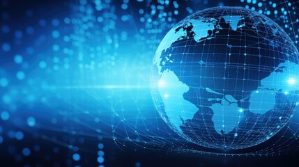 gradient high tech blue background