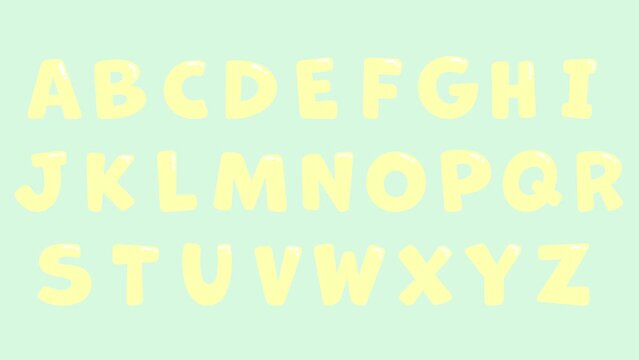 ぽよんと跳ねるアルファベット26
文字のアニメーション