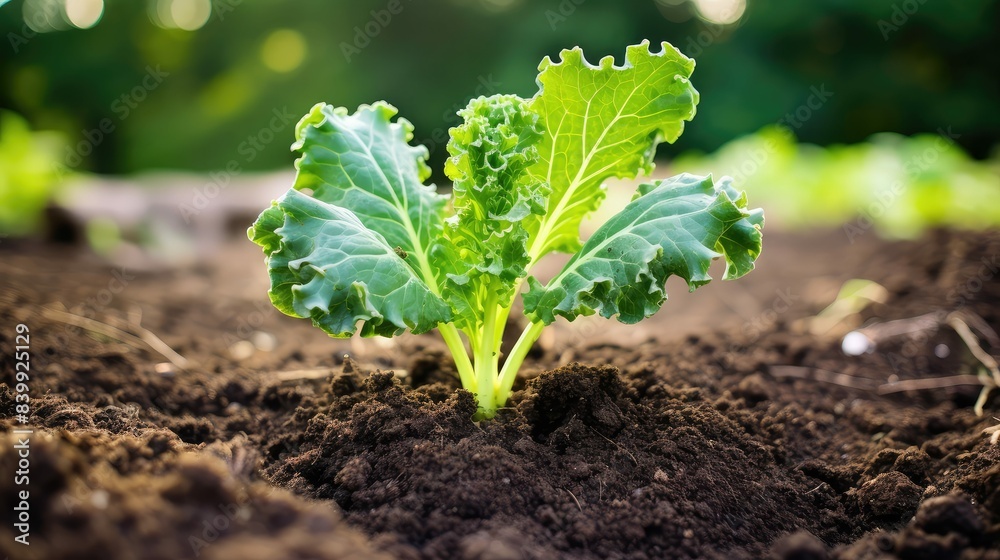 Wall mural plant kale sprout