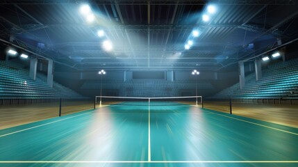 a large and magnificent badminton court
