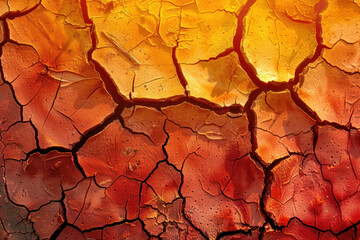 Cracked Red Earth