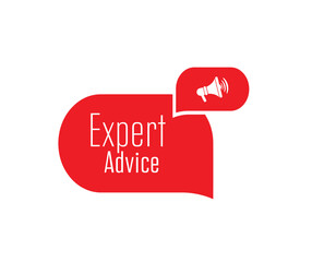 Expert Advice text on white background