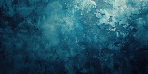 Peeling paint blue wall