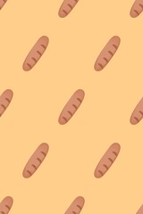 sausage icon on the background pattern