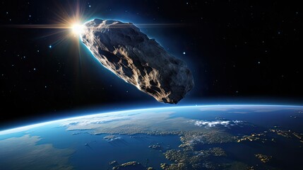 photograph asteroid earth