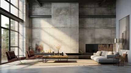 concrete interior backdrop