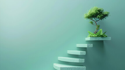 improvement or career growth stairway to success growing income or improve skill to achieve target