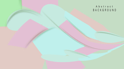 Abstract geometric background in light pastel design