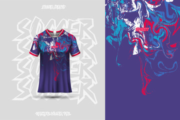 Sports jersey and t-shirt template sports jersey design vector. Sports design for football, racing, gaming jersey.