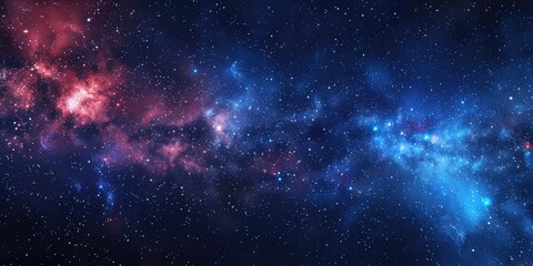 Naklejka premium Galaxy with stars