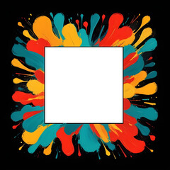 Photocall colorful frame photo