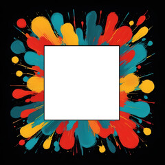 Photocall colorful frame photo